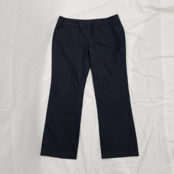 New York & Company Dark Blue Stretch Pants Size 8P - Picture 1 of 6